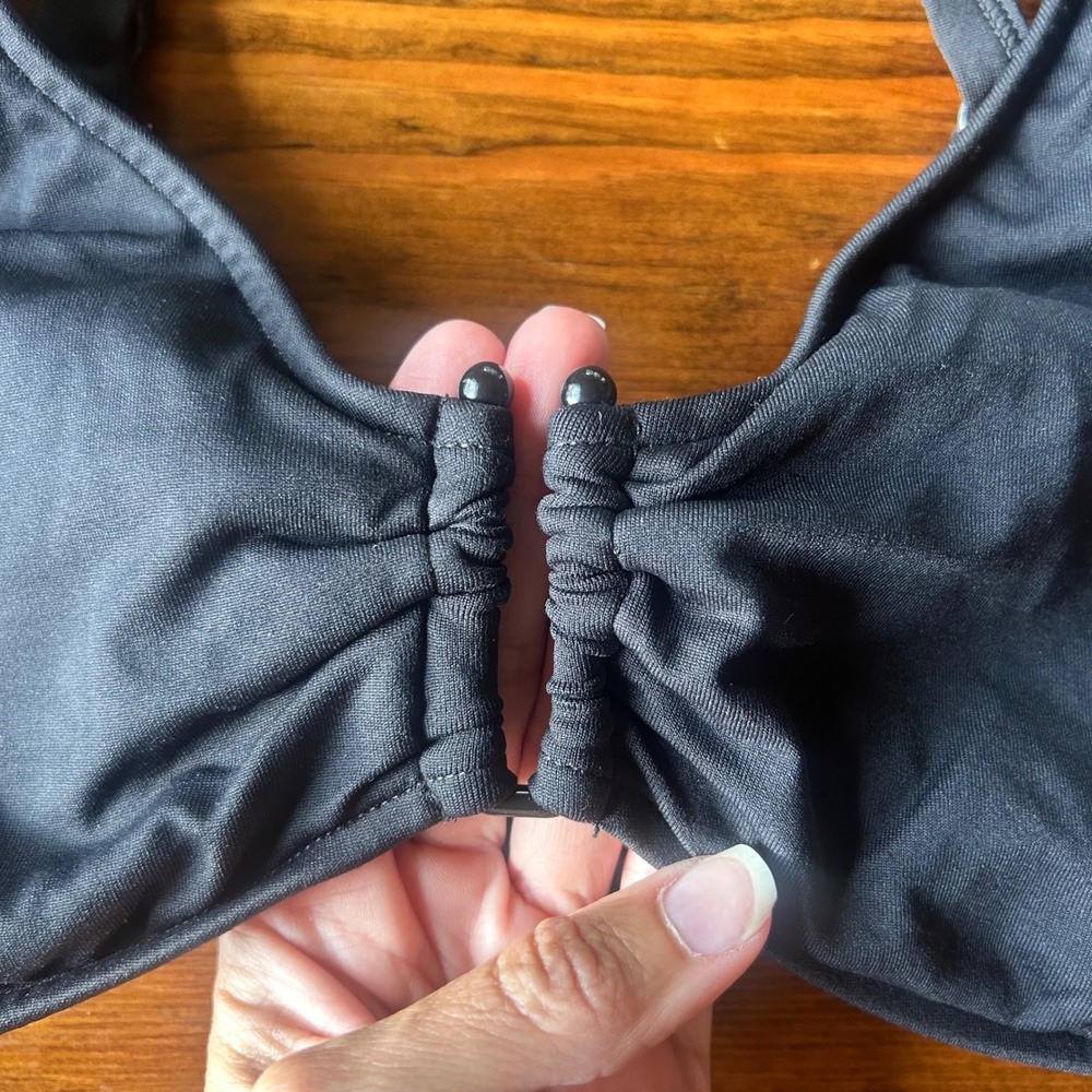 Seafolly Black Underwire Bikini Top 8 DDd - Picture 2 of 4